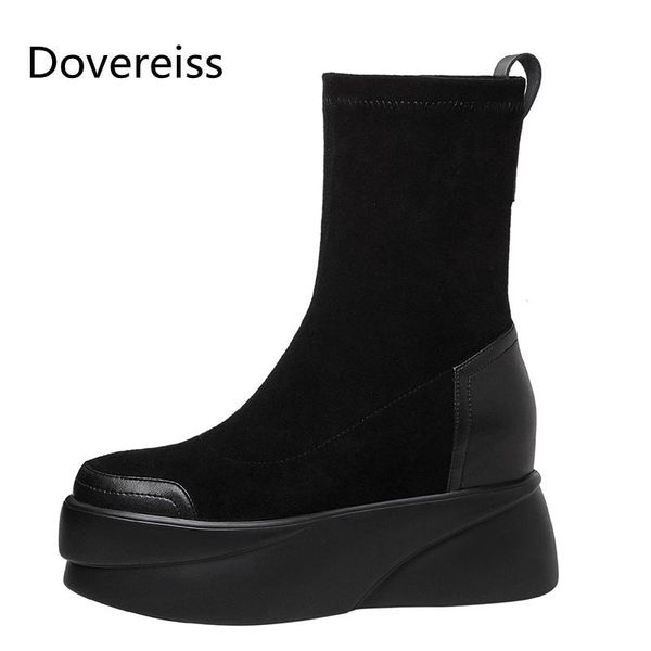 boots dovereiss fashion women's shoes winter suede pure color elegant round toe waterproof flats short concise 34-40, Black
boots dovereiss fashion women's shoes winter suede pure color elegant round toe waterproof flats short concise 34-40, Black