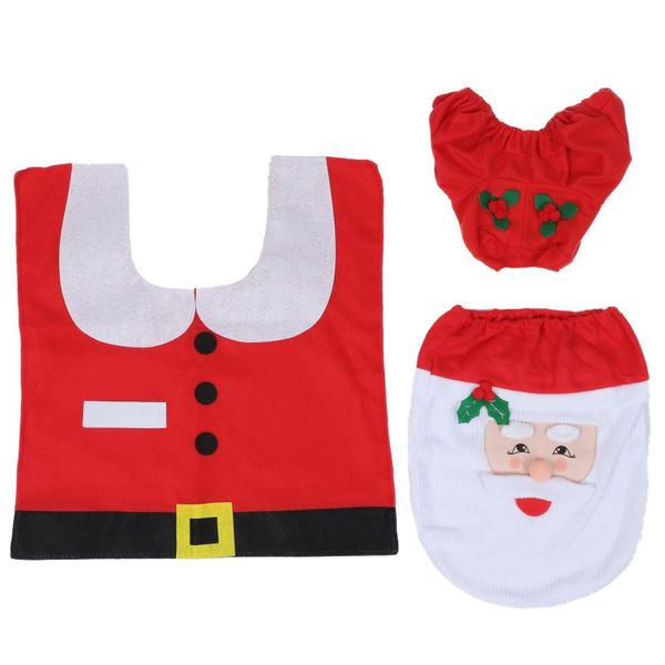 toilet seat covers 1 set lid cover floor mat christmas pattern for bathroom 
toilet seat covers 1 set lid cover floor mat christmas pattern for bathroom