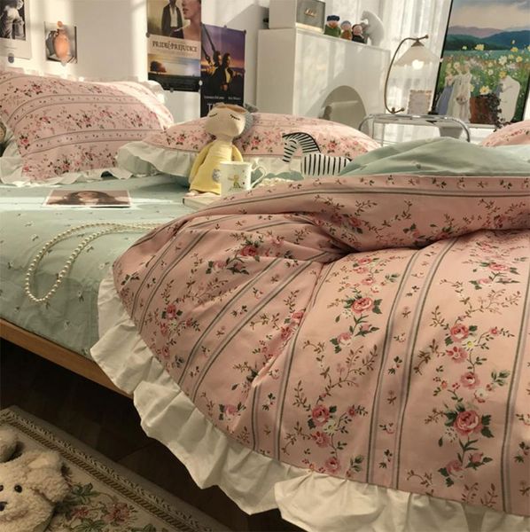 bedding sets vintage european american floral set girl,cotton twin full home textile bed sheet pillow case quilt cover
bedding sets vintage european american floral set girl,cotton twin full home textile bed sheet pillow case quilt cover