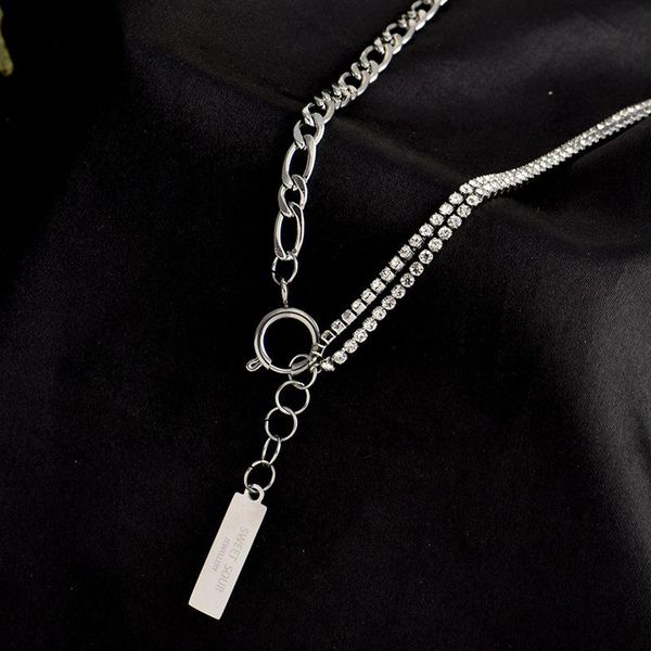 pendant necklaces timeonly delicate shiny rhinestones square metal letter chunky cuban chain necklace for women girls jewellery, Silver
pendant necklaces timeonly delicate shiny rhinestones square metal letter chunky cuban chain necklace for women girls jewellery, Silver