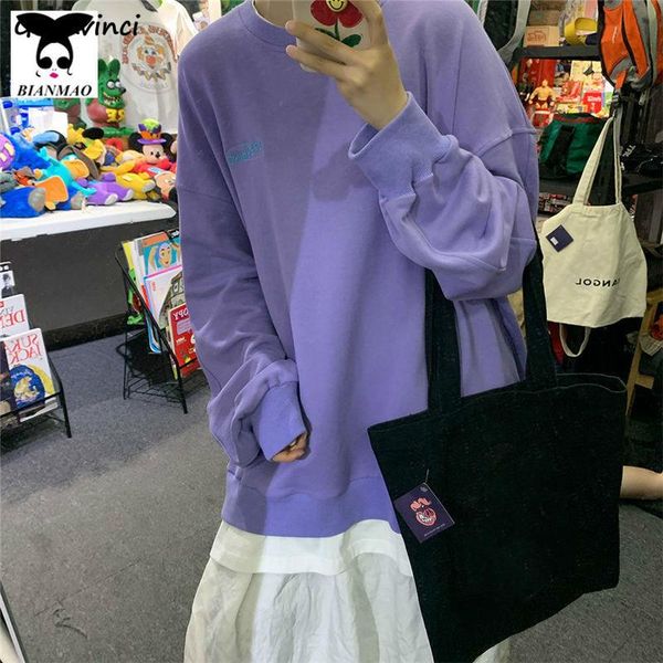 women's hoodies & sweatshirts no hat women autumn solid loose casual o-neck letter printed long bf ulzzang fashion ins all-match studen, Black 
women's hoodies & sweatshirts no hat women autumn solid loose casual o-neck letter printed long bf ulzzang fashion ins all-match studen, Black