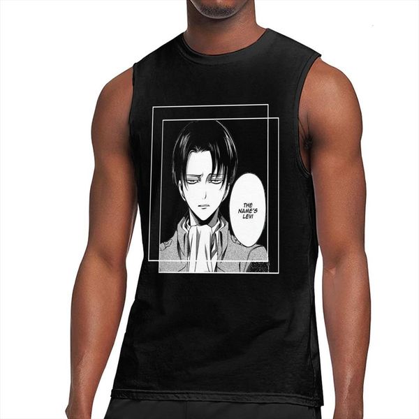 attack on titan levi anime words tank cotton mens singlets slim fit casual undershirt fitness gym vests, White;black
attack on titan levi anime words tank cotton mens singlets slim fit casual undershirt fitness gym vests, White;black