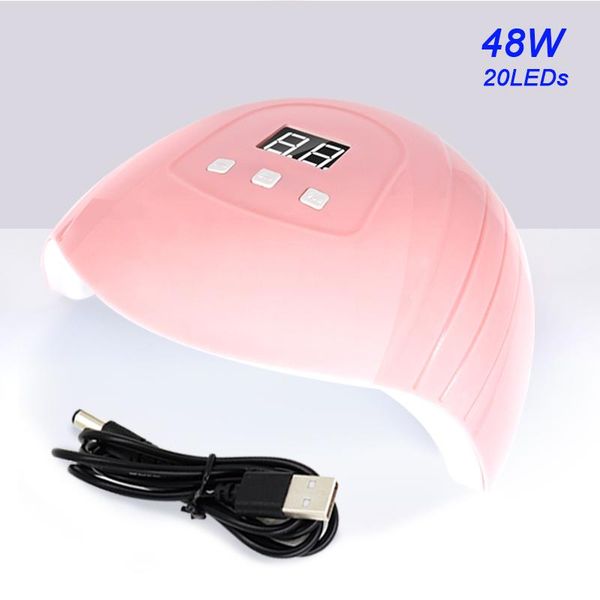nail dryers portable 48w sun dryer machine uv led lamp 30/60/90s timer usb cable home use gel varnish drying tool
nail dryers portable 48w sun dryer machine uv led lamp 30/60/90s timer usb cable home use gel varnish drying tool