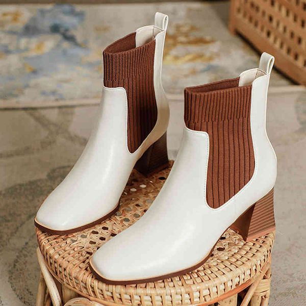 dress shoes nova marca elegante feminino tornozelo elástico tecido designer botas femme moda dedo do pé redondo quadrado salto alto vestido, Black
dress shoes nova marca elegante feminino tornozelo elástico tecido designer botas femme moda dedo do pé redondo quadrado salto alto vestido, Black
