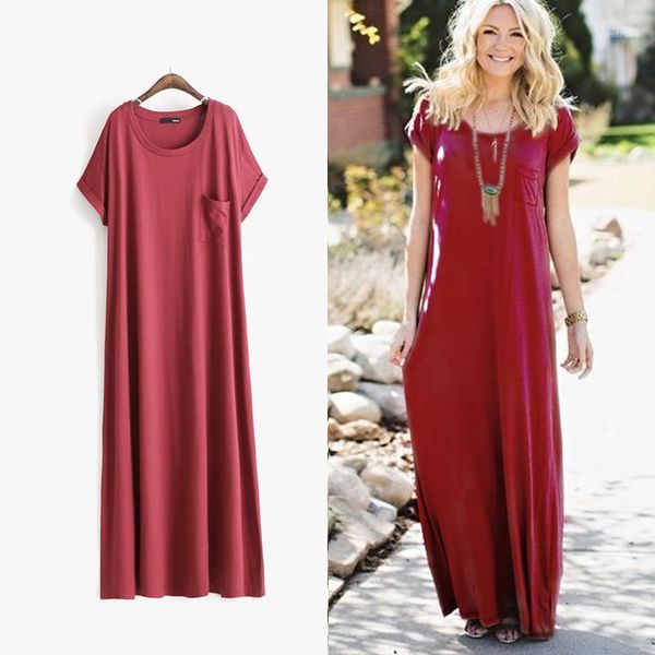 casual dresses europe and the united states street beat short-sleeved loose large size was thin women's long paragraph mop dress, Black;gray
casual dresses europe and the united states street beat short-sleeved loose large size was thin women's long paragraph mop dress, Black;gray