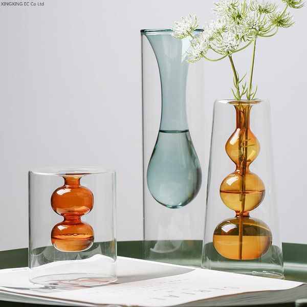 vases flower vase transparent glass mini creative color gourd hydroponic arrangement home decoration accessories
vases flower vase transparent glass mini creative color gourd hydroponic arrangement home decoration accessories