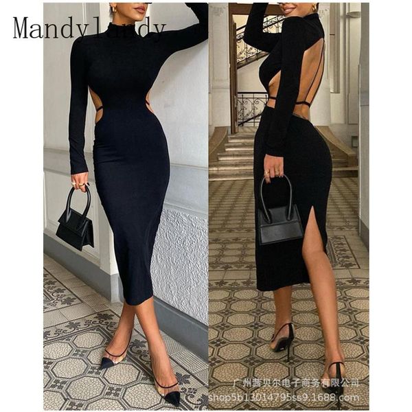 casual dresses mandylandy women's elegant bodycon dress lady fashion long sleeve o neck backless skinny slim fit pencil, Black;gray
casual dresses mandylandy women's elegant bodycon dress lady fashion long sleeve o neck backless skinny slim fit pencil, Black;gray