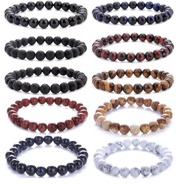 beaded, strands beaded bracelet 8mm natural stone lava tiger eye black onyx matte healing beads bangle stretch charm yoga for women men jewe
beaded, strands beaded bracelet 8mm natural stone lava tiger eye black onyx matte healing beads bangle stretch charm yoga for women men jewe