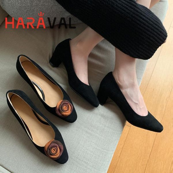 dress shoes haraval 2021 women pumps spring summer autumn basic kid suede genuine leather elegant black party casual flowera95
dress shoes haraval 2021 women pumps spring summer autumn basic kid suede genuine leather elegant black party casual flowera95