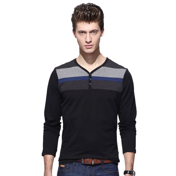 2021 new brand korean style t shirt long sleeve v-neck cotton black t-shirt striped slim fit tshirt men clothes r7kp, White;black
2021 new brand korean style t shirt long sleeve v-neck cotton black t-shirt striped slim fit tshirt men clothes r7kp, White;black