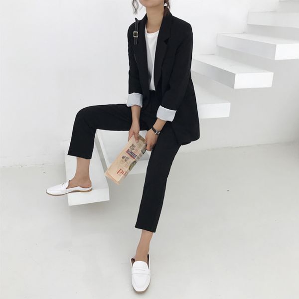 women's two piece pants 2-piece set of women's long sleeved green plaid collar retro office suit and trousers, White
women's two piece pants 2-piece set of women's long sleeved green plaid collar retro office suit and trousers, White
