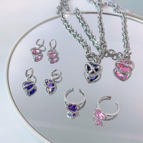 pendant necklaces ins micro-inlaid zircon love heart necklace creative vintage for women girls fashion y2k jewelry gift, Silver
pendant necklaces ins micro-inlaid zircon love heart necklace creative vintage for women girls fashion y2k jewelry gift, Silver