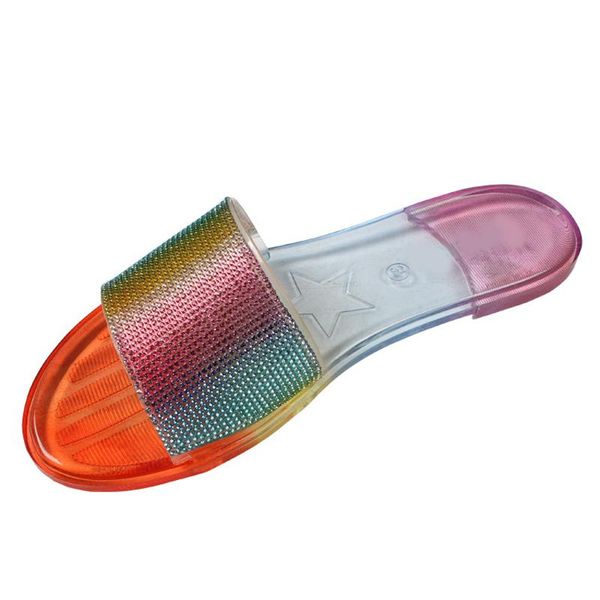women jelly sandals flip flops summer multicolor crystal upper slipper slide 2021, Black
women jelly sandals flip flops summer multicolor crystal upper slipper slide 2021, Black