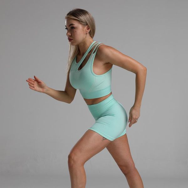 yoga outfit seamless set 2 pcs sports suit female workout clothes bra+high waist gym shorts running women sportwear
yoga outfit seamless set 2 pcs sports suit female workout clothes bra+high waist gym shorts running women sportwear