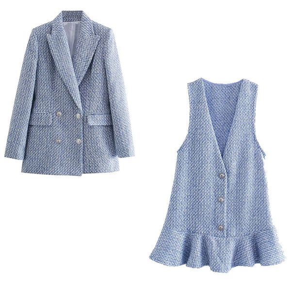nlzgmsj za women 2021 autumn winter tweed sets female blazer suits dress elegant france suit 3 piece 202110, White;black
nlzgmsj za women 2021 autumn winter tweed sets female blazer suits dress elegant france suit 3 piece 202110, White;black