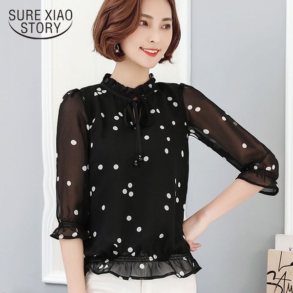 chiffon womens and blouses fashion spring clothing print women shirts vintage polka dot feminine black blouse 1873 50 210528, White
chiffon womens and blouses fashion spring clothing print women shirts vintage polka dot feminine black blouse 1873 50 210528, White