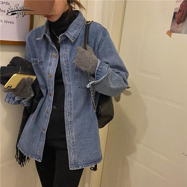 women's jackets spring autumn jacket blue casual jean women clothes 2021 plus size jeans denim coat korean fashion 16294, Black;brown
women's jackets spring autumn jacket blue casual jean women clothes 2021 plus size jeans denim coat korean fashion 16294, Black;brown