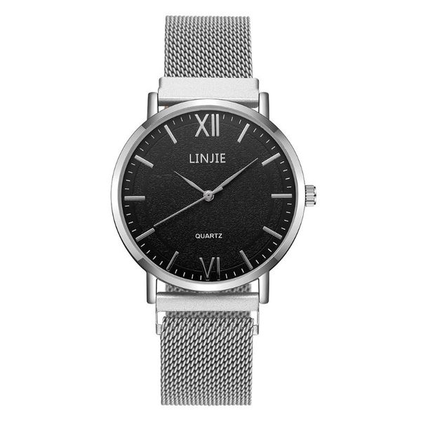 wristwatches men's business roma dial watches simple stainless steel magnetic mesh belt analog quartz watch relogio masculino, Slivery;brown
wristwatches men's business roma dial watches simple stainless steel magnetic mesh belt analog quartz watch relogio masculino, Slivery;brown