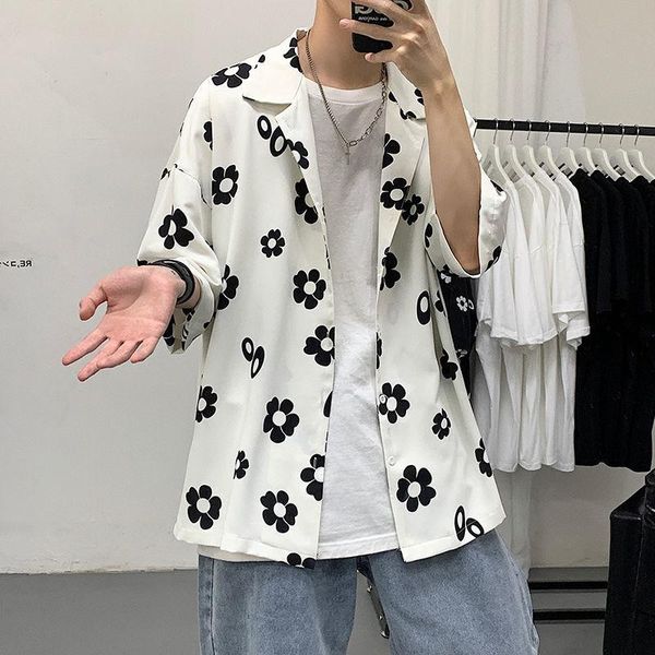 men's casual shirts flower shirt fashion printed men streetwear korean loose short-sleeved mens summer hawaiian -5xl, White;black
men's casual shirts flower shirt fashion printed men streetwear korean loose short-sleeved mens summer hawaiian -5xl, White;black