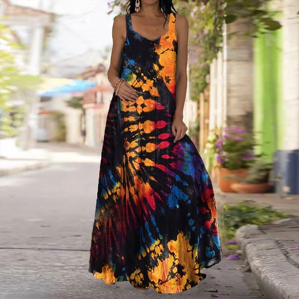plus size summer pinted sleeveless womens dress maxi oversized printing long, Black;gray
plus size summer pinted sleeveless womens dress maxi oversized printing long, Black;gray