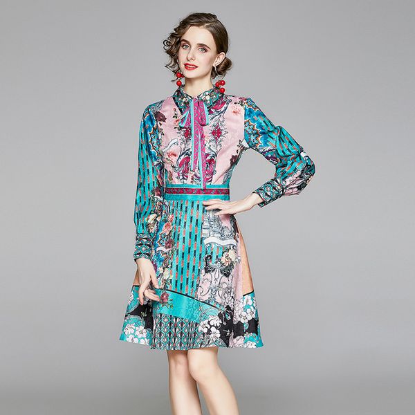 luxury fashion floral bow dress runway 2023 women designer elegant long sleeve printed office ladies knee-length dresses autumn winter ladie, Black;gray
luxury fashion floral bow dress runway 2023 women designer elegant long sleeve printed office ladies knee-length dresses autumn winter ladie, Black;gray