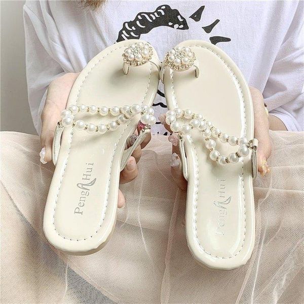 slippers women's shoes summer sweet pearl thong sandals brand beach green soft bottom flats designer outdoor casual flip flop female, Black
slippers women's shoes summer sweet pearl thong sandals brand beach green soft bottom flats designer outdoor casual flip flop female, Black