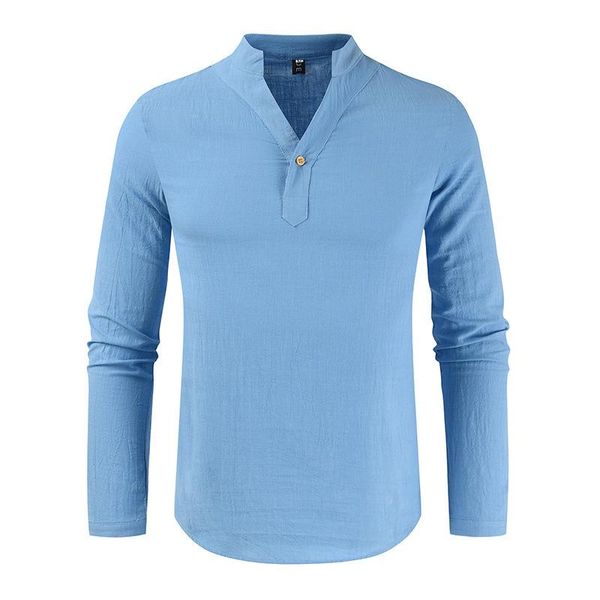 men's t-shirts stand-up collar solid color long-sleeved t-shirt spring youth casual loose button pullover clothing, White;black
men's t-shirts stand-up collar solid color long-sleeved t-shirt spring youth casual loose button pullover clothing, White;black