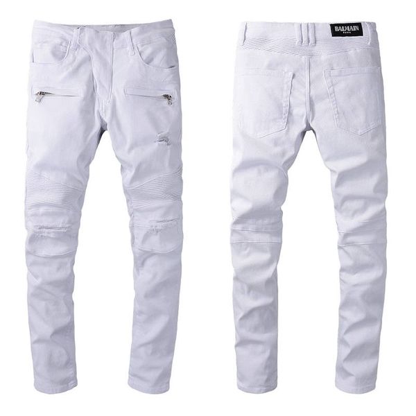 2021 new arrivals balmian mens luxury designer denim jeans holes trousers biker pants men's clothing #1095, Blue
2021 new arrivals balmian mens luxury designer denim jeans holes trousers biker pants men's clothing #1095, Blue