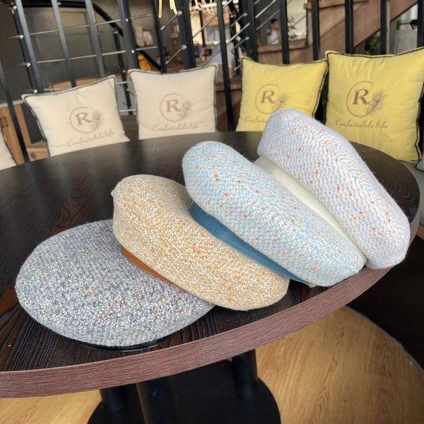 berets colour tweed pu brim beret hats for women camouflage leisure british vintage flat painter hat korean fashion bonnet enfant, Blue;gray
berets colour tweed pu brim beret hats for women camouflage leisure british vintage flat painter hat korean fashion bonnet enfant, Blue;gray