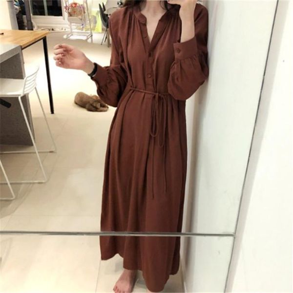 casual dresses women 2021 long shirt dress autumn v-neck lazy style long-sleeve, Black;gray
casual dresses women 2021 long shirt dress autumn v-neck lazy style long-sleeve, Black;gray