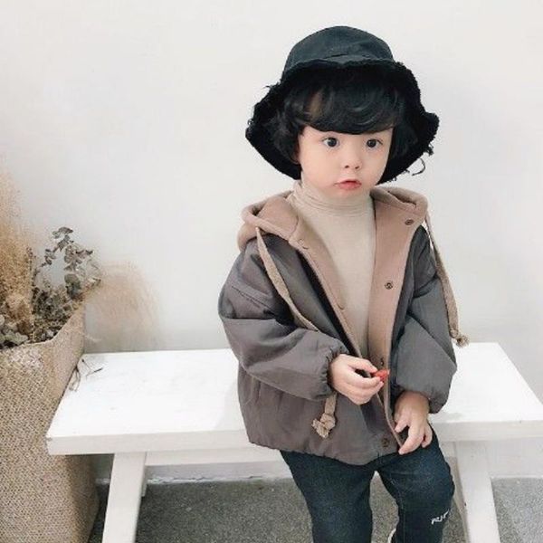 jackets boys' coat 2021 autumn patchwork color hooded children's casual simple korean winter reversible wear top, Blue;gray
jackets boys' coat 2021 autumn patchwork color hooded children's casual simple korean winter reversible wear top, Blue;gray