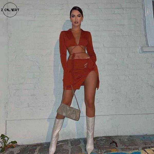 spring, autumn and winter style solid color long-sleeved lace-up with hip slit skirt and short skirt suit dress 211119, White
spring, autumn and winter style solid color long-sleeved lace-up with hip slit skirt and short skirt suit dress 211119, White