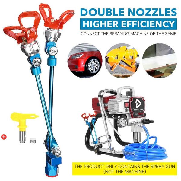professional spray guns 5000psi high efficiency airless gun double head extension rod sprayer precise nozzle spraying machine accessories
professional spray guns 5000psi high efficiency airless gun double head extension rod sprayer precise nozzle spraying machine accessories