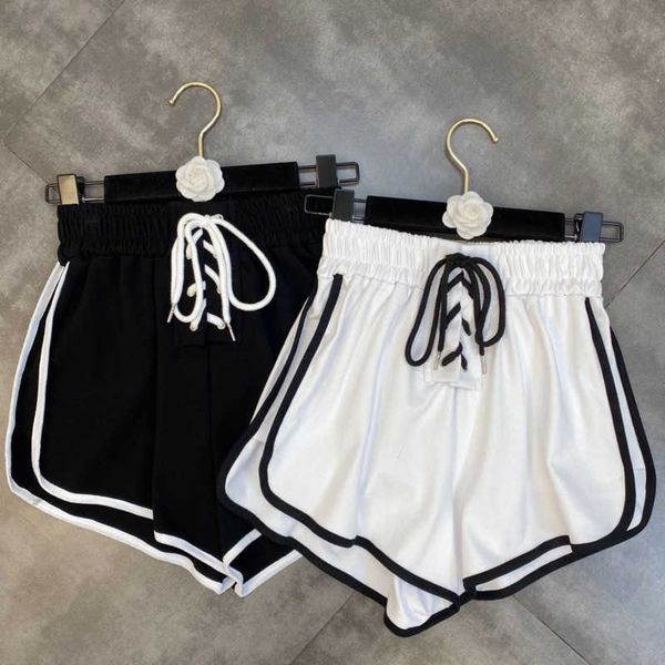 faop summer fashion cross drawstring elastic waist casual wide leg short gb671 210709, White;black
faop summer fashion cross drawstring elastic waist casual wide leg short gb671 210709, White;black