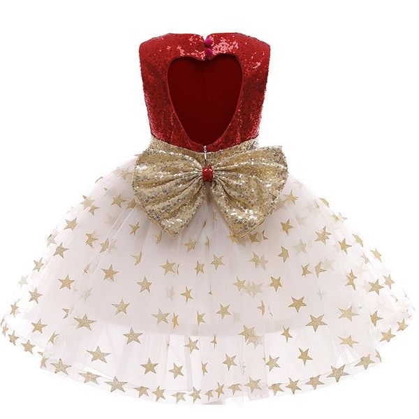 little girls sequins star dress kids backless love big bow princess dresses shiny birthday party ball gown clothes for girl 3-9y, Red;yellow
little girls sequins star dress kids backless love big bow princess dresses shiny birthday party ball gown clothes for girl 3-9y, Red;yellow