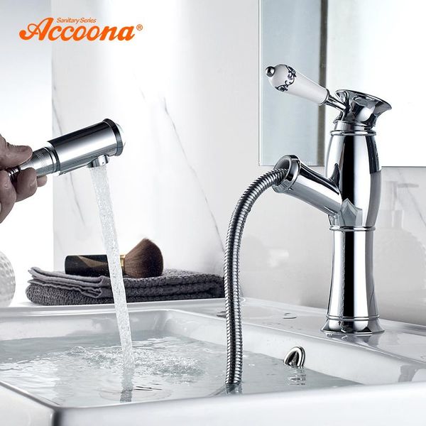 bathroom sink faucets accoona single lever faucet chrome polished solid brass pull out basin mixer tap water taps a9290-2
bathroom sink faucets accoona single lever faucet chrome polished solid brass pull out basin mixer tap water taps a9290-2