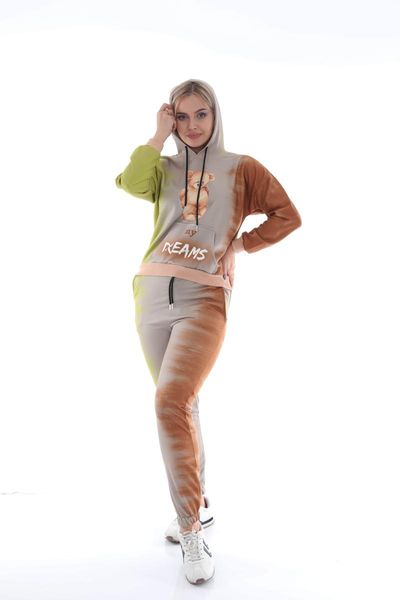 women's two piece pants 2021 winter jessestory "my dreams" and teddy bear digital print 3 yarn cotton fabric hood kangaroo po, White
women's two piece pants 2021 winter jessestory "my dreams" and teddy bear digital print 3 yarn cotton fabric hood kangaroo po, White