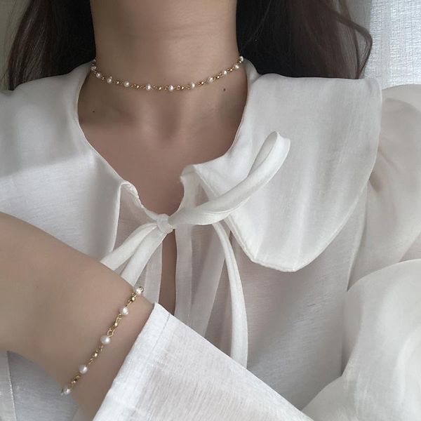chains davini baroque pearl link chain necklaces elegant vintage choker trendy jewelry for women girls mg485, Silver
chains davini baroque pearl link chain necklaces elegant vintage choker trendy jewelry for women girls mg485, Silver