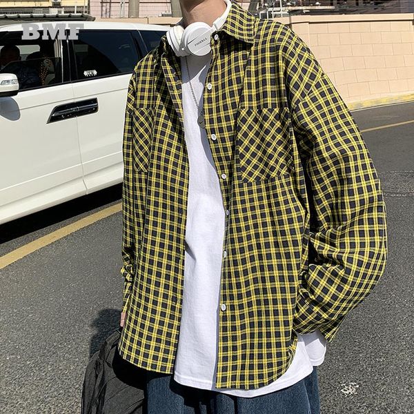 men's casual shirts 2021 spring autumn fashion korean style loose ulzzang oversized plaid shirt kpop couple clothes hip hop long sleeve, White;black
men's casual shirts 2021 spring autumn fashion korean style loose ulzzang oversized plaid shirt kpop couple clothes hip hop long sleeve, White;black