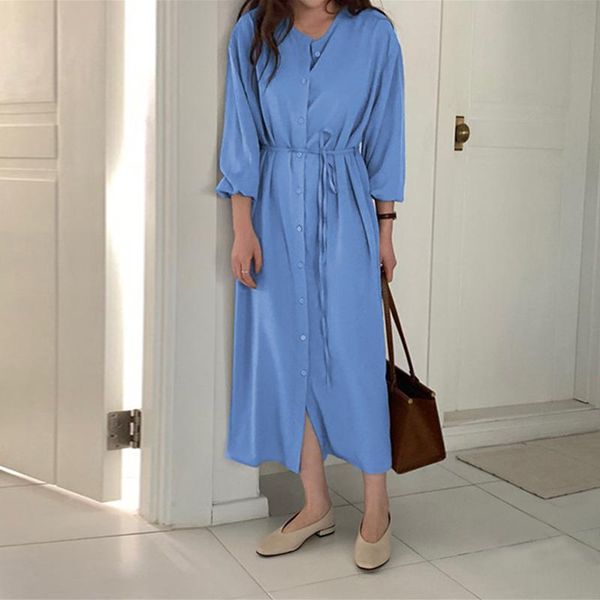 casual dresses shirt dress women's autumn sundress zanzea 2021 puff sleeve maxi vestidos female button solid robe femme plus size, Black;gray
casual dresses shirt dress women's autumn sundress zanzea 2021 puff sleeve maxi vestidos female button solid robe femme plus size, Black;gray