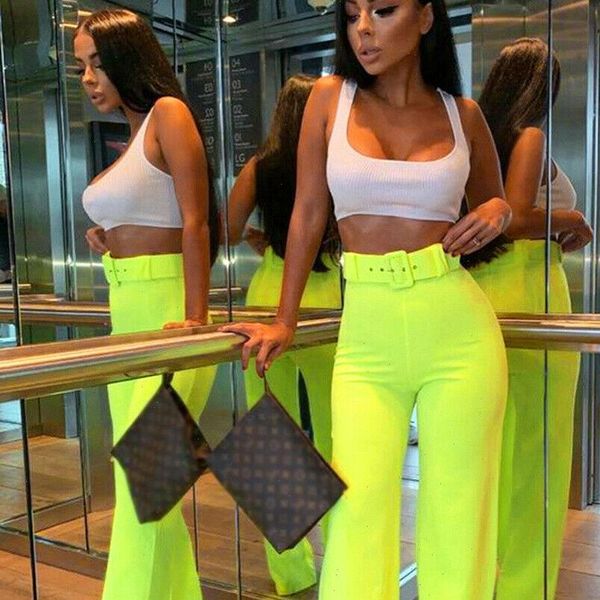 office lady ol formal women plain palazzo wide leg high waist belt ladies solid color trousers pants, Black;white
office lady ol formal women plain palazzo wide leg high waist belt ladies solid color trousers pants, Black;white