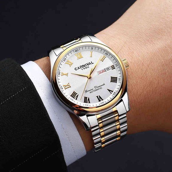 carnival roman dial design men casual automatic mechanical watches men fire luxury rvs polshorlogies, Slivery;brown
carnival roman dial design men casual automatic mechanical watches men fire luxury rvs polshorlogies, Slivery;brown