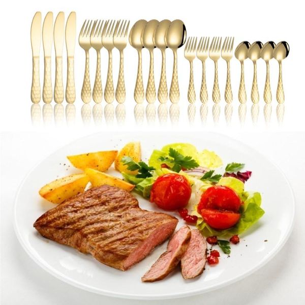 dinnerware sets 20pcs pink gold cutlery set stainless steel knives forks coffee spoons flatware kitchen dinner tableware
dinnerware sets 20pcs pink gold cutlery set stainless steel knives forks coffee spoons flatware kitchen dinner tableware