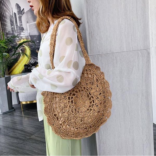evening bags hand-woven straw bag women handmade hollow handbag circle shape rattan big capacity summer casual travel beach
evening bags hand-woven straw bag women handmade hollow handbag circle shape rattan big capacity summer casual travel beach