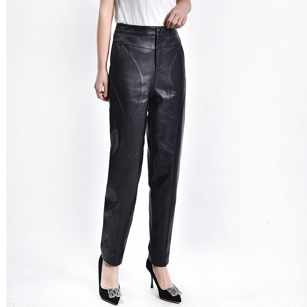 sheep 2021 new autumn winter women's black plus high waist leather trousers haren pants 5xl cajs, Black;white
sheep 2021 new autumn winter women's black plus high waist leather trousers haren pants 5xl cajs, Black;white