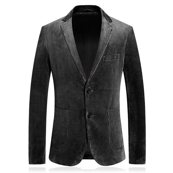 men's suits & blazers autumn and winter golden corduroy suit jacket slim fashion casual groom singer costume formal evening dre, White;black
men's suits & blazers autumn and winter golden corduroy suit jacket slim fashion casual groom singer costume formal evening dre, White;black