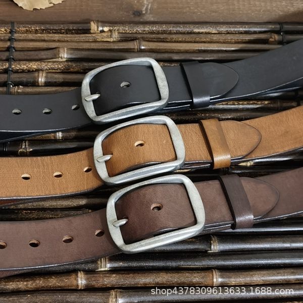 3.8cm wide american handmade retro mens leather belt first layer pure cattlehide distressed steel buckle genuine leather jeans belt no. 2, Black;brown
3.8cm wide american handmade retro mens leather belt first layer pure cattlehide distressed steel buckle genuine leather jeans belt no. 2, Black;brown