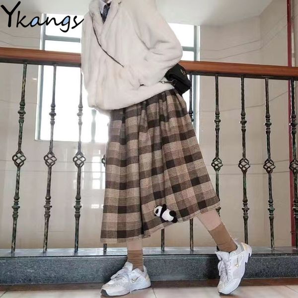vintage plaid women pleated skirts japanese style autumn long girls skirt female korean winter warm thick mujer midi skirt 210309, Black
vintage plaid women pleated skirts japanese style autumn long girls skirt female korean winter warm thick mujer midi skirt 210309, Black