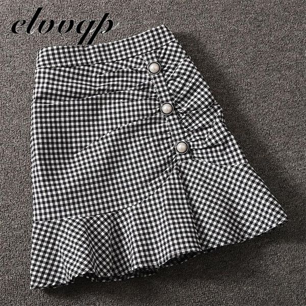 harajuku fashion vintage plaid skirt spring autumn womens high waist mini skirts women slim button pleated mermaid skirt 210310, Black
harajuku fashion vintage plaid skirt spring autumn womens high waist mini skirts women slim button pleated mermaid skirt 210310, Black