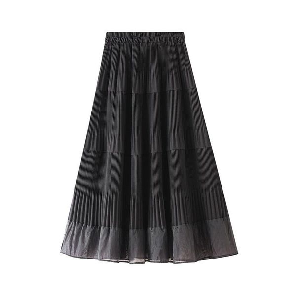 skirts autumn winter pleated skirt fashion n patchwork midi long a-line women gray beige all-match bottoms, Black
skirts autumn winter pleated skirt fashion n patchwork midi long a-line women gray beige all-match bottoms, Black